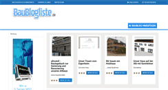Desktop Screenshot of baublogliste.de
